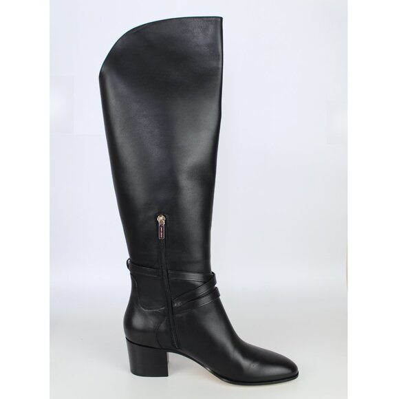 NEW JIMMY CHOO Huxlie 45mm Leather Boots - Work to Weekend - Picture 6 of 16